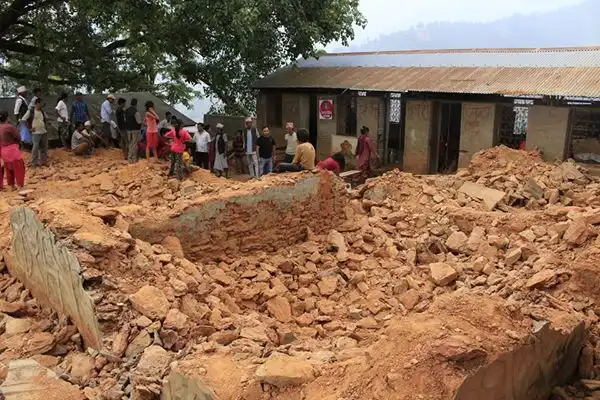 Chepang Village after earthquake 2015 in Nepal.