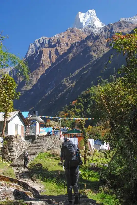 Gurung village in Annapurna Region.