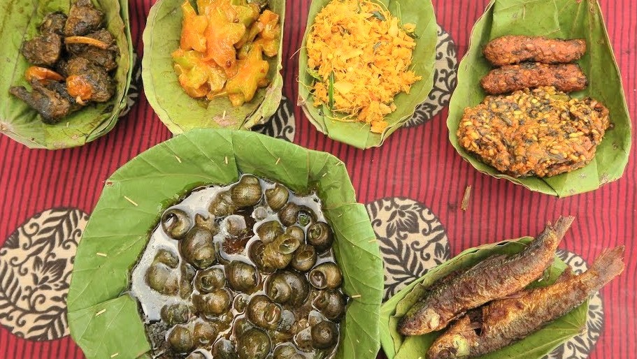 Food served in a typical way