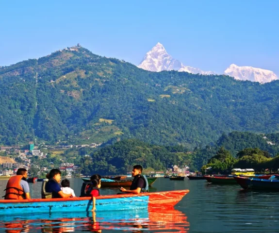 Boating at Pokhara