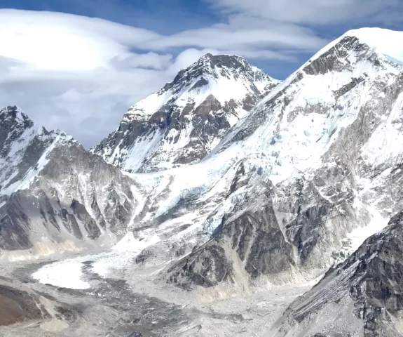 Everest View from Lobuche Base Camp
