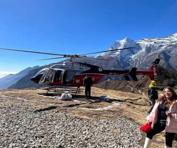 Heli at Hotel Everest View