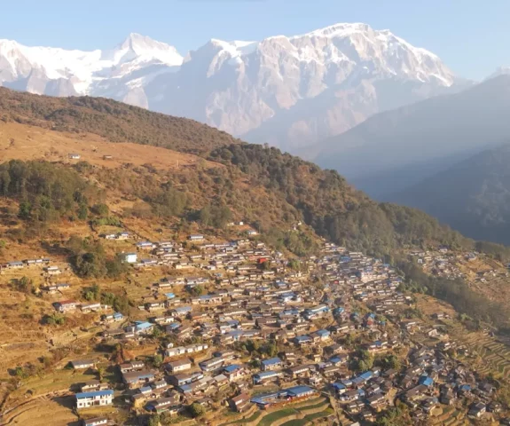 Mountain View with Sikles Village