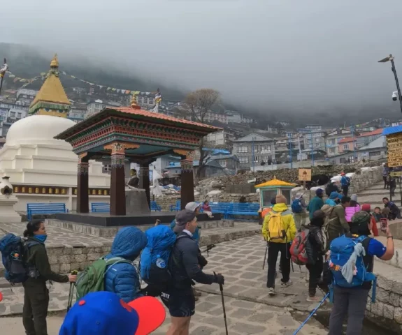 Namche Bazaar view