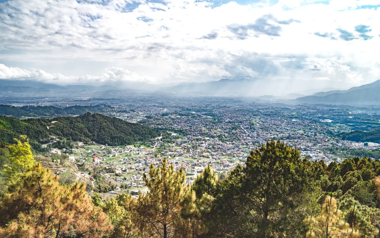 Kathmandu Valley View from Shivapuri: Panoramic Himalayan and City Scenery