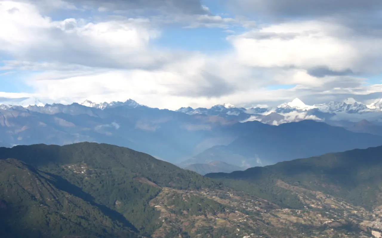 The Annapurna Range as seen from Nagarjun